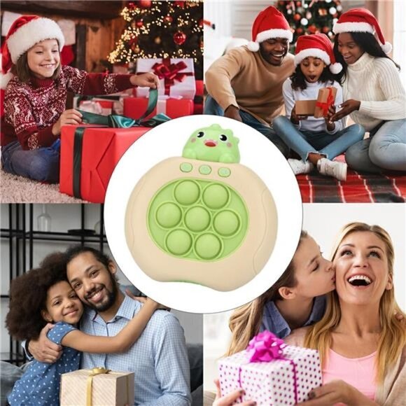 Bubble Game Console Handheld Fast Speed Pushing Educational Fidget Toy Kids DINO - Picture 6 of 7